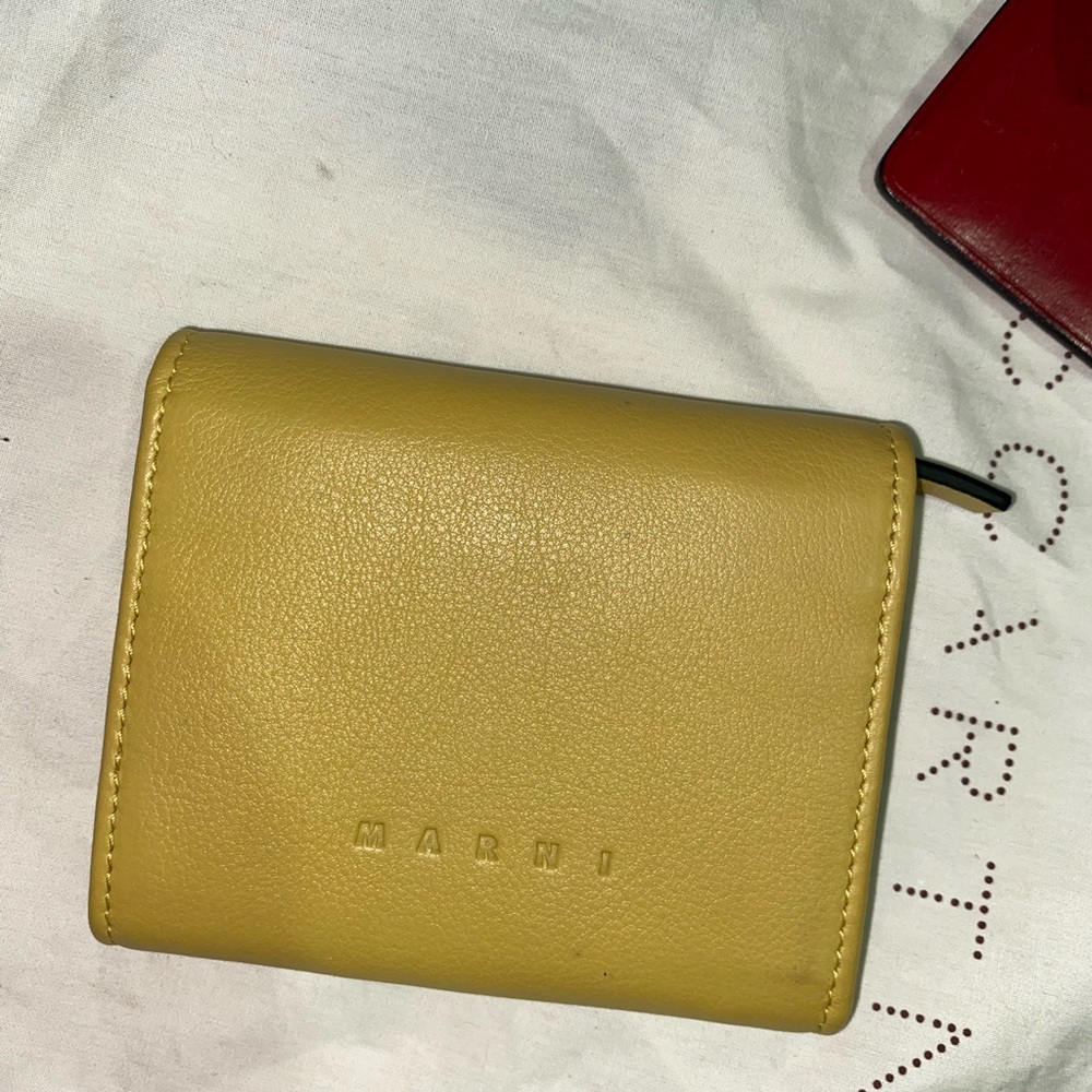 Marni Marigold yellow wallet